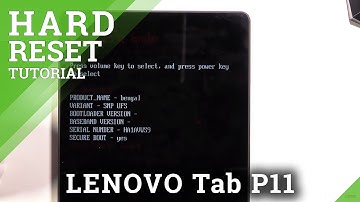 How to Hard Reset LENOVO Tab P11 – Restore Defaults / Bypass Screen Lock