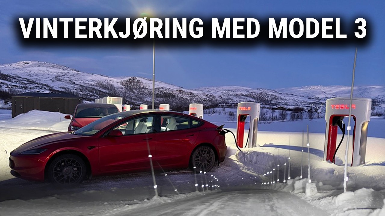 Utrolig enkel vinterbil med Tesla Model 3 RWD