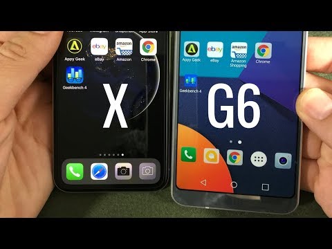 iPhone X vs LG G6-속도 테스트!