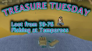 59 to 76 Fishing in a Day from Tempoross on the GIM Tome of Water Grind - Treasure Tuesday