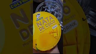 #satisfying Nata De coco Jelly in Mango flavours #food #trendingvideo #fruit #happy #shorts