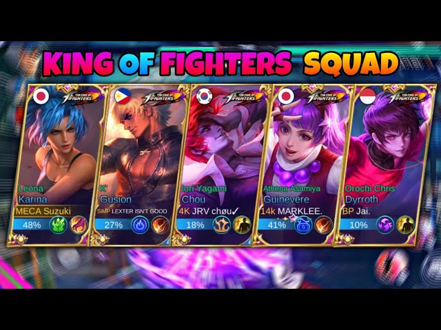 5 MAN KOF SKIN IS ON 🔥 | Karina Leona Gameplay by Suzuki | -MLBB class=