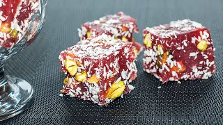 Rahat Lukum Fruit 🍭 Oriental sweets at Home ✧ IrinaCooking 🍭