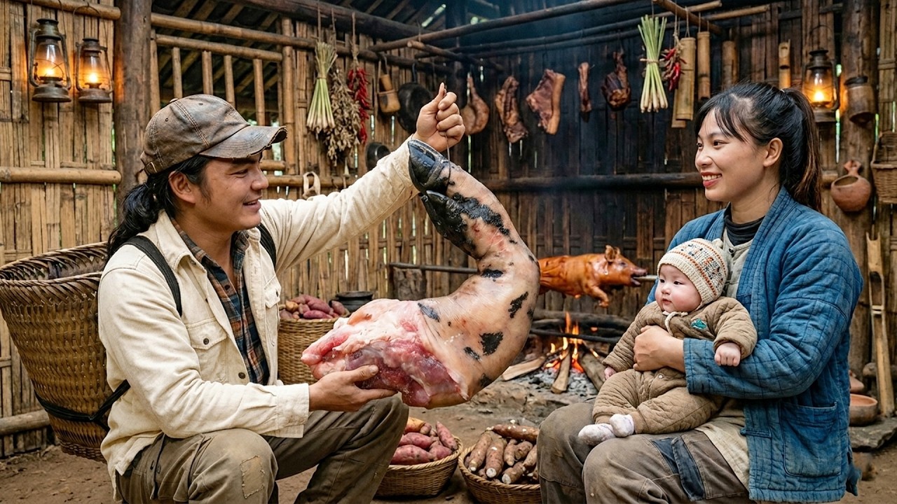 Farm Survival: Harvesting Grapefruit to Sell & Cooking Nourishing Pig’s Feet for My Postpartum Wife