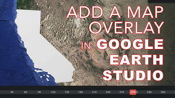 How to add a map overlay in Google Earth Studio | Quick Tip | Edit Faster