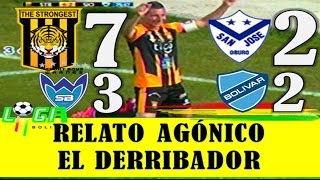 THE STRONGEST vs San Jose 7-2, RELATO AGÓNICO EMOCIONANTE EL DERRIBADOR,  Apertura 2016 - 2017