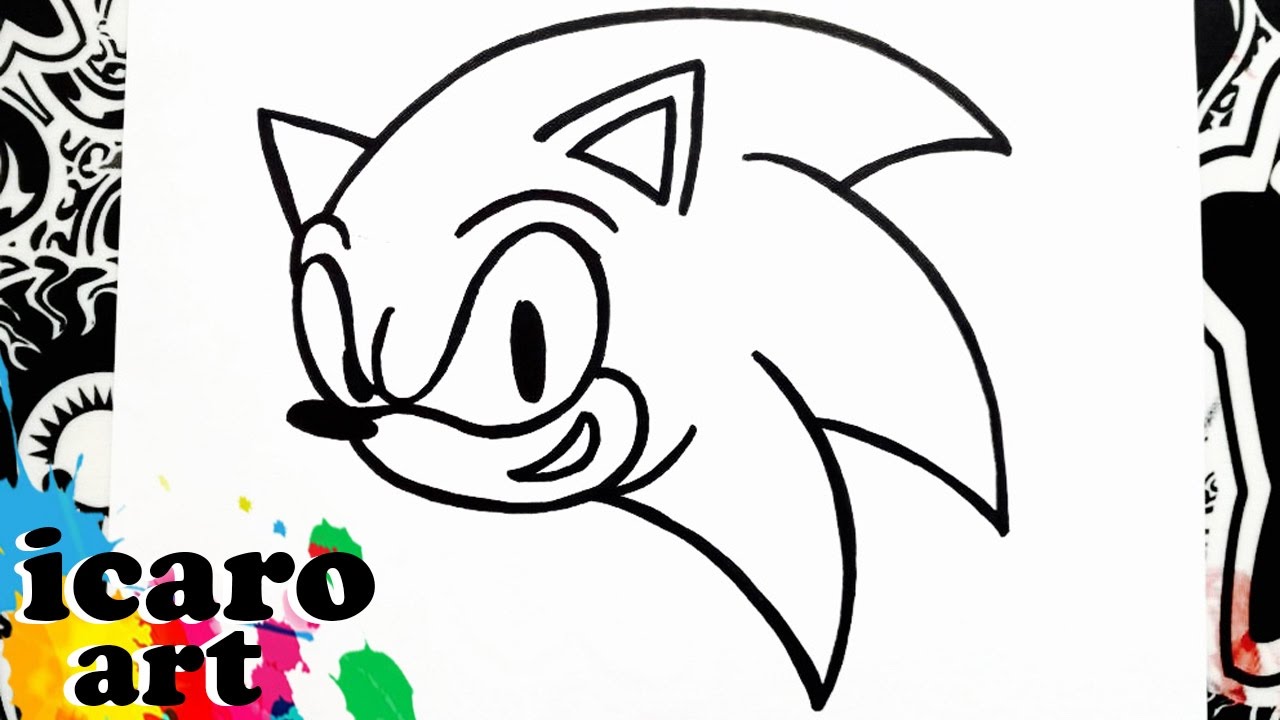 Como Dibujar A Sonic How To Draw Sonic Como Desenhar O Sonic Youtube