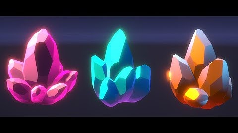 Audio Reactive Glowy Crystal Shader