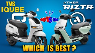 Ather Rizta Vs Tvs IQube  Which is Best Family Electric Scooter | Electric Vehicles India