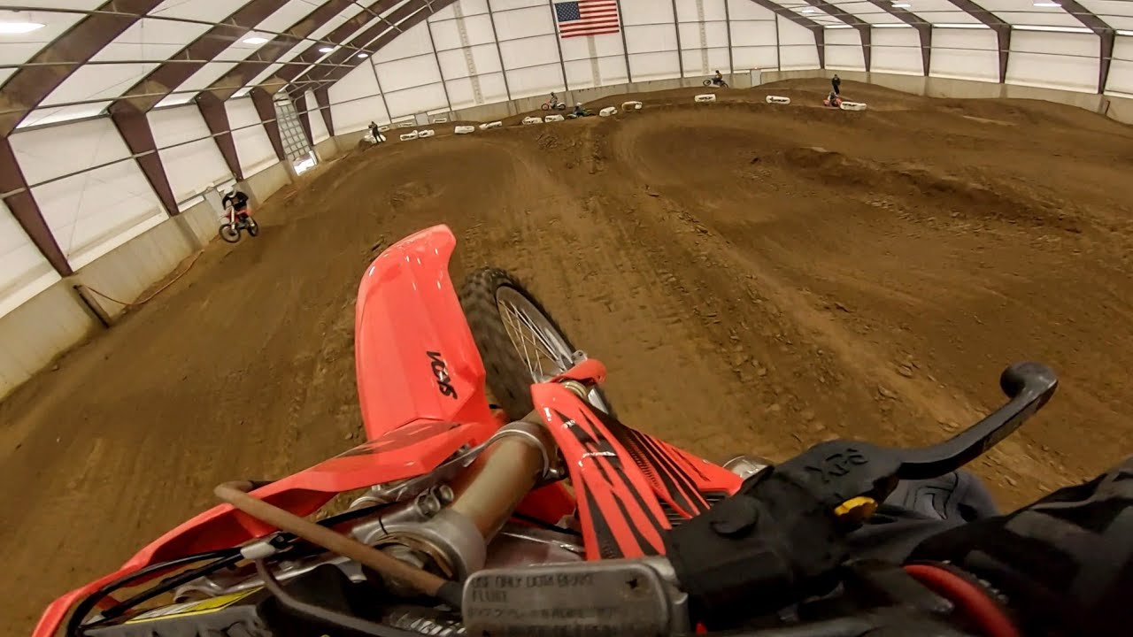 Best Indoor track yet Route 62 MX 1999 CR250r YouTube