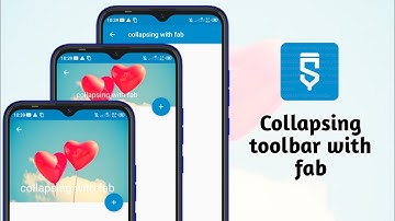 Collapsing toolbar with fab in sketchware pro tutorial 103 #sketchware