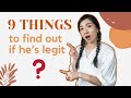 9 Things to Find Out If He's Legit - Online Dating Tips for Beginners 2020