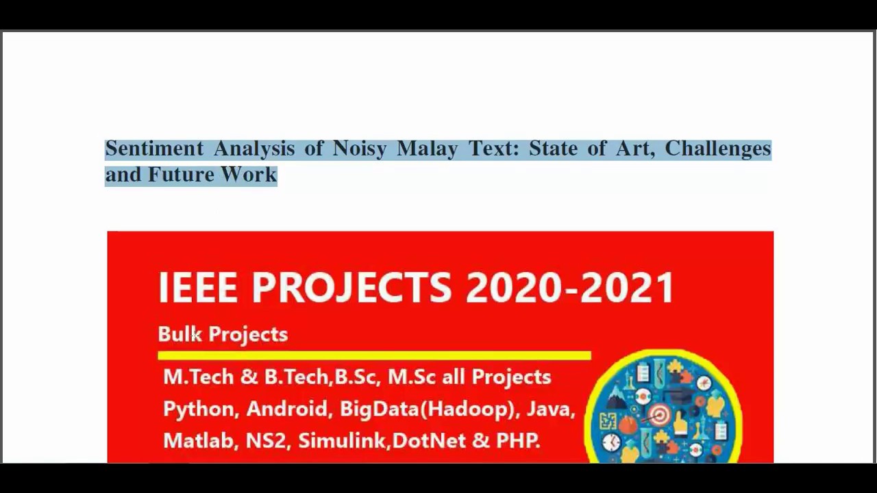 Sentiment Analysis Of Noisy Malay Text State Of Art Challenges And Future Work Youtube