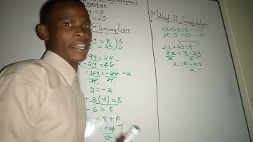 Solving Simultaneous Equation KCSE
