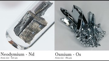 Neodymium - Nd vs Osmium - Os Comparing Element attributes Atoms