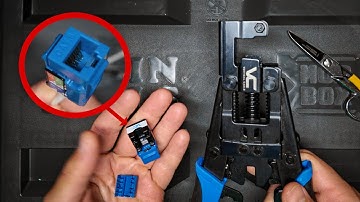 How to Terminate CAT6 KEYSTONES with the Vertical Cable VMAX I-Punch Tool
