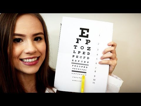 ASMR TESTANDO SUAS VISTAS: EXAME OFTALMOLÓGICO