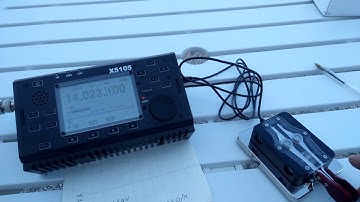 BAMAKEY TP-II Morse Key and Xiegu X5105 (with a small cw bug)