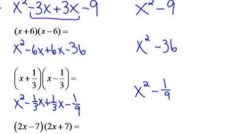 Factoring a Difference of Perfect Squares.wmv