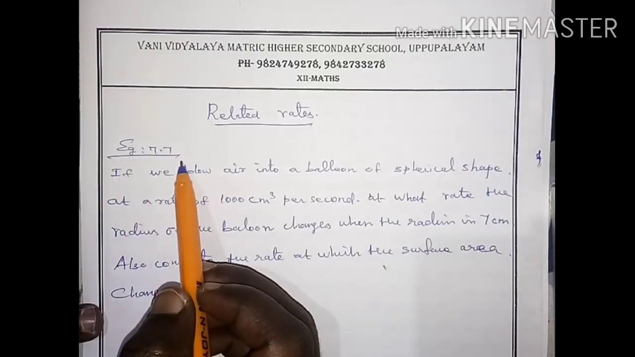 XII Maths chapter 7 example 7.7 - YouTube