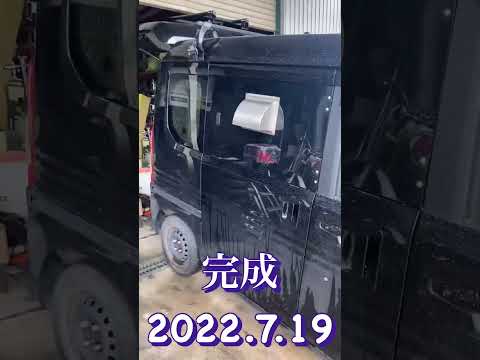 N-van　排気ダクト　換気　換気扇　キャンプ　アウトドア　キッチンカー