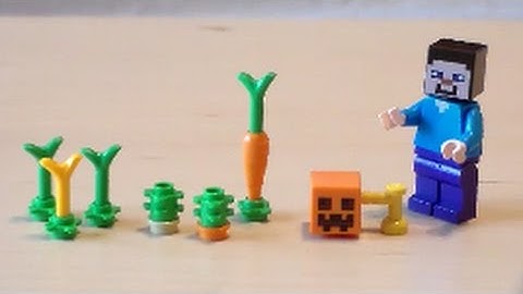 Lego Minecraft Plant Tutorial Part 3 Crops