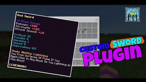 Custom sword plugin pocketmine-mp || Minecraft pocket edition || Itzruto
