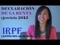 DECLARACIÓN RENTA ejercicio 2013 | IRPF  | PARTE 1 - Abogados Barcelona