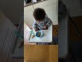 1.5 year old baby counts to 10 as he eats😂. #shorts #shortvideo #short