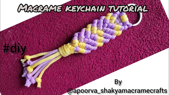 macrame keychain tutorial #diymacrame #apoorva_shakyamacramecrafts #macrame #shortsfeed #diykeychain