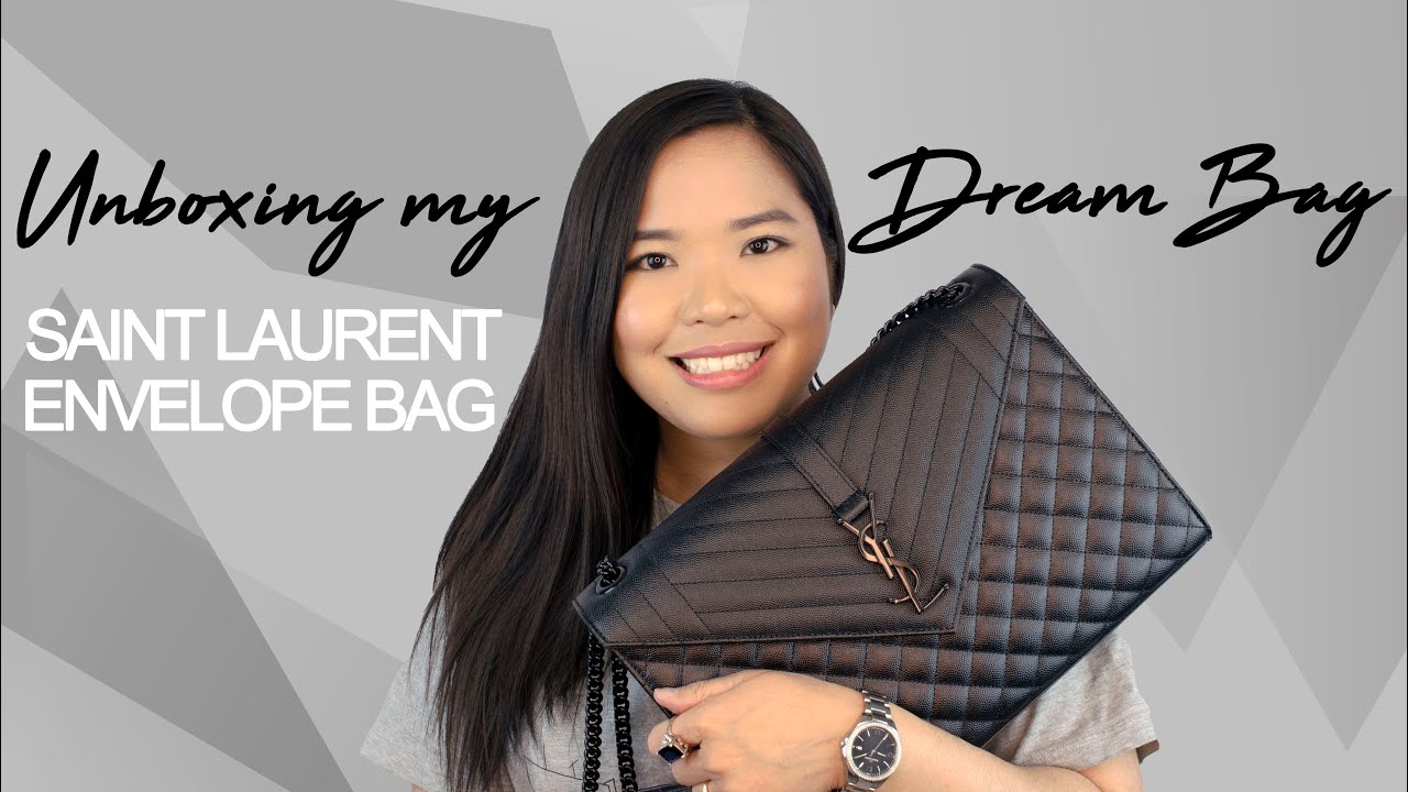 Unboxing My Dream Bag / YSL Large Tri-Quilted Matelassé Envelope Bag 