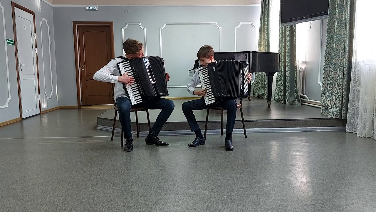 Дуэт аккордеонистов Сиков Макар, Шемет Арсений пр  Остермиллер Н.В. Р. Гальяно 