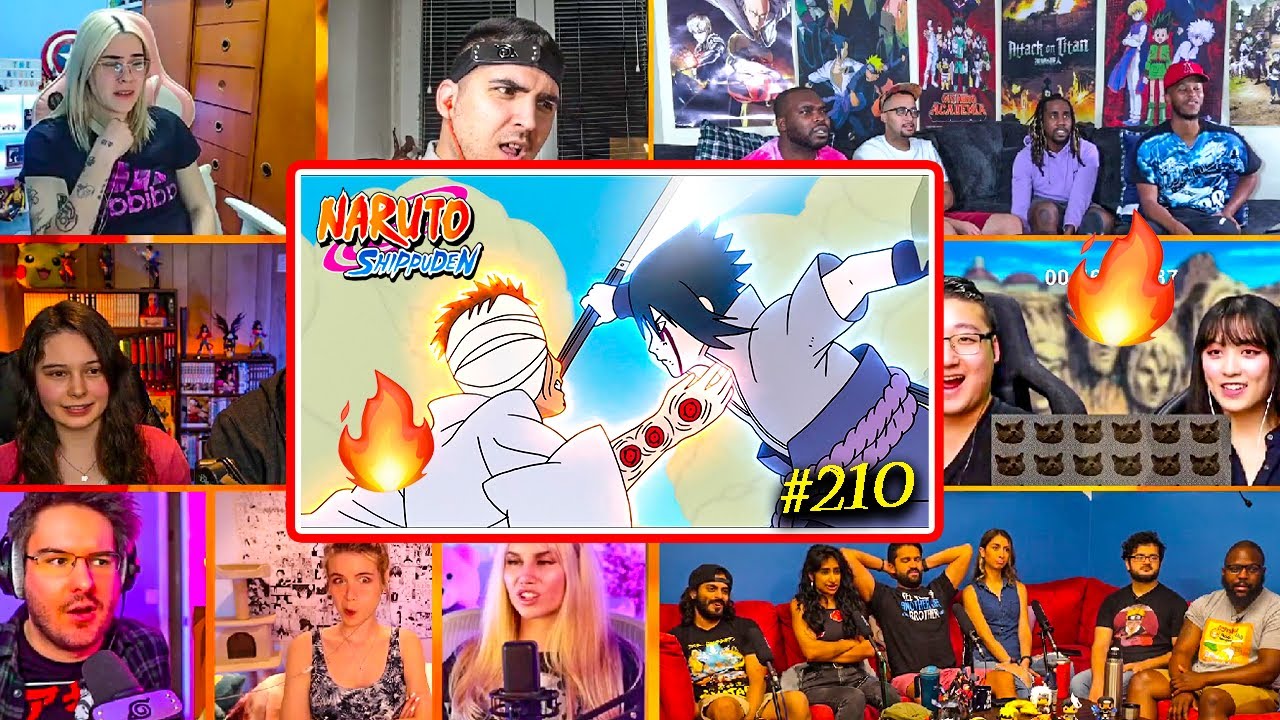 Саске против Данзо🔥🤯 | Изанаги!!👁️‍🗨️ Shippuden 210 REACTION MASHUP Shippuden Overseas Reactions