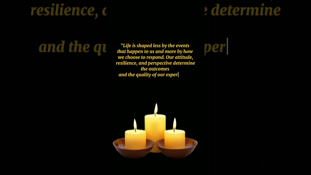 Life is 90% how you react 