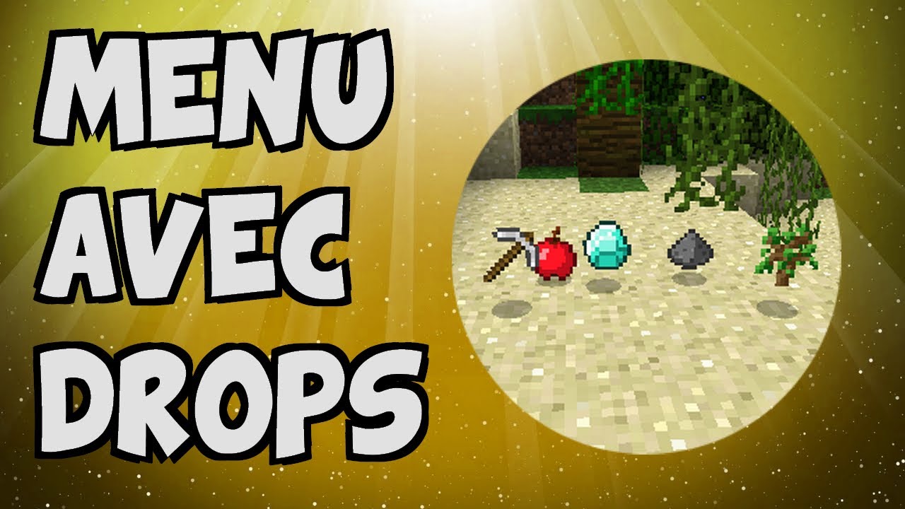 MENU AVEC SYSTÈME DE DROPS DES ITEMS (comme sur Pluginless) - Tuto