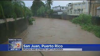 Isaias Caused Flooding And Mud Slides In Puerto Rico