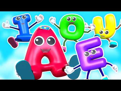 Five Little Alphabets Jumping on the Bed, Alphabet Rhyme and Sing Along for Kids
