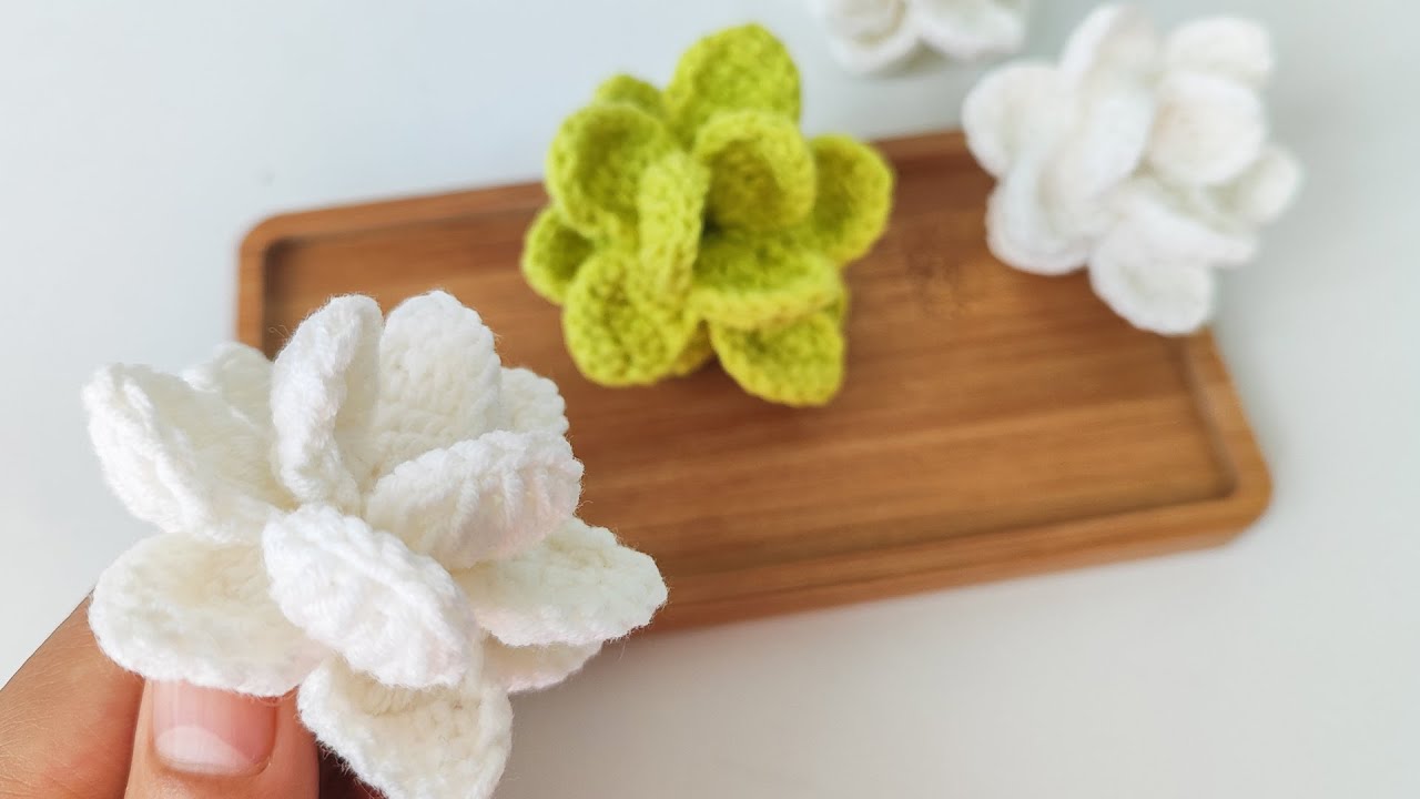 钩针茉莉花--Crochet Jasmine