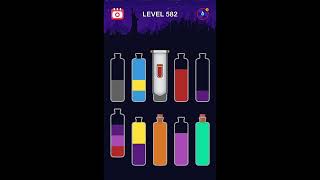 Level 582 - Water Sort Puzzle Game - Guru Puzzle Game - Color Sort