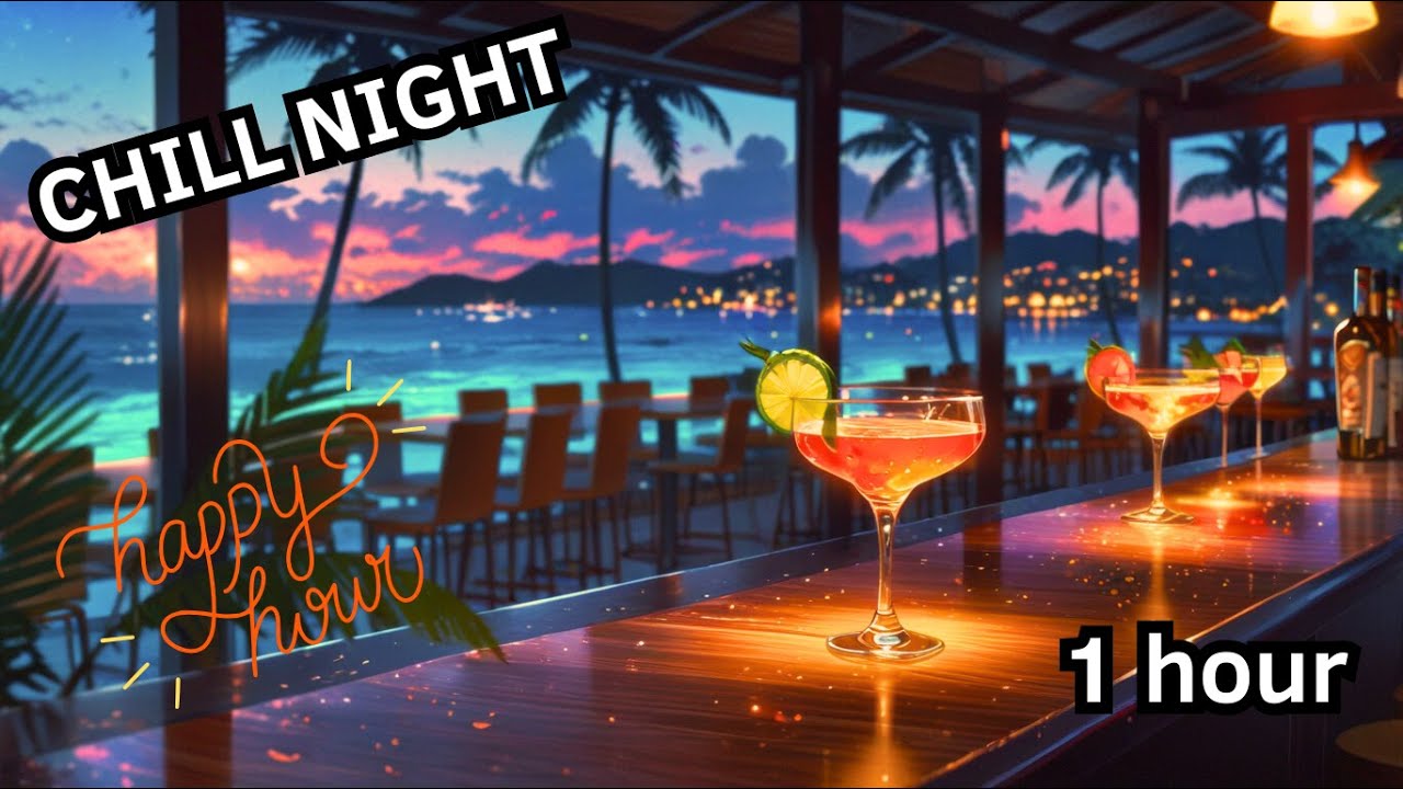 🍹 Lo-Fi Sunset Cocktail Bar 🍹 | Chill Beach Bar Vibes