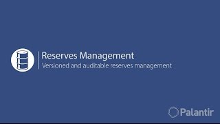 Reserves Management Workflow