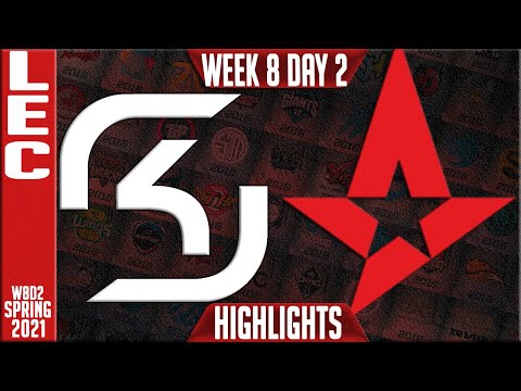 SK vs AST Highlights | LEC Spring 2021 W8D1 | SK Gaming vs Astralis