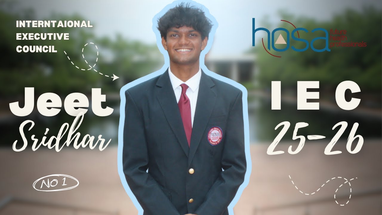 2025-2026 HOSA International Executive Council Applicant - Jeet Sridhar