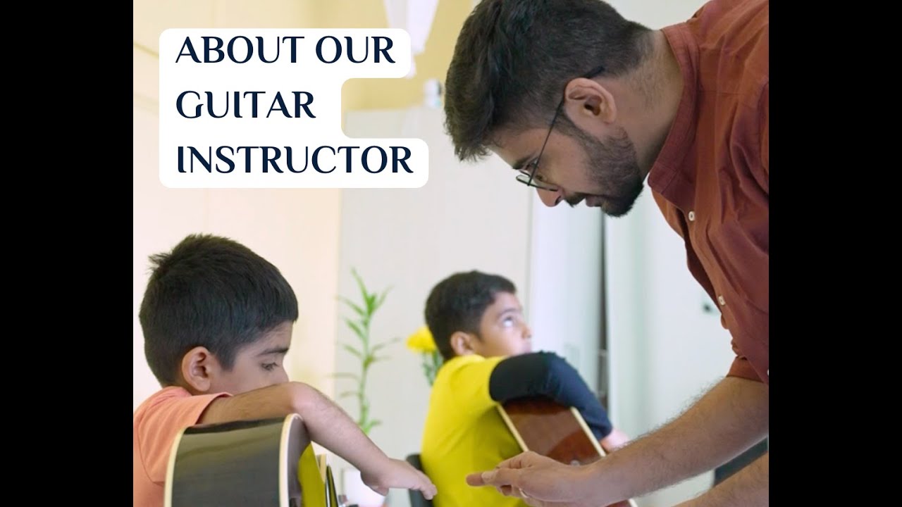 Meet our inspiring guitar instructor! 🎸✨ Guitar Lessons at Andheri West