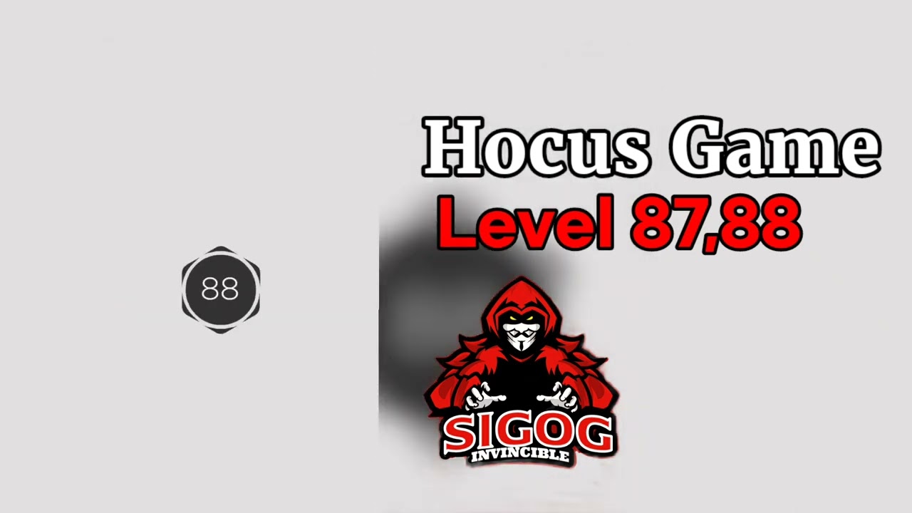 Hocus Game Level 87,88 | Hocus Gameplay | Hocus Puzzle Game | Invincible Sigog
