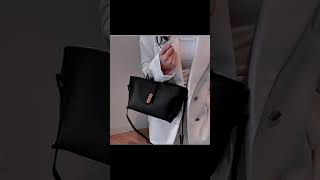 INS Litchi Pattern Shoulder Bag Fashion Zipper Bucket Bag High Capacity Totes #ytshorts #bagstyle