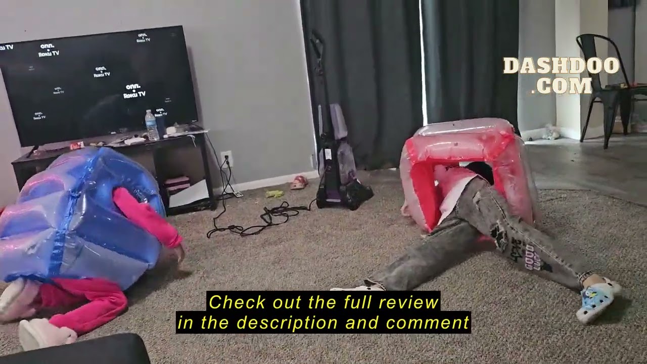 Review Wuzeautk SUNSHINE-MALL 2 pc Sumo Balls for Kids, Bubble Bounce Ball, Lawn Game for Child Outd