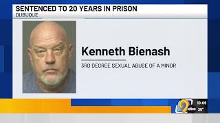Dubuque man sentenced to 20 years for sexually abusing minor, child pornography charges