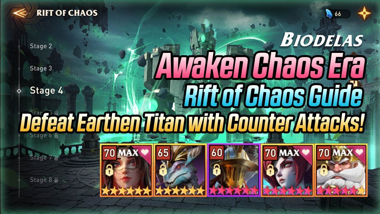Defeat Earthen Titan with Counter Attacks! | Rift of Chaos Guide | Awaken Chaos Era