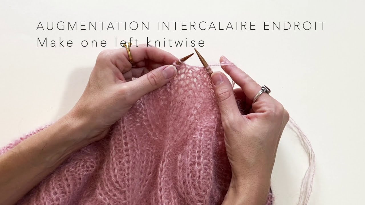 tricoter le point de coquillage - technique partie 3/3